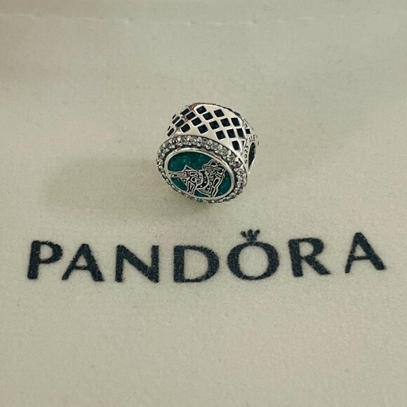 Pandora Welcome Y‘All Bracelet Charm Dog Bead Button S925 Sterling Silver - Picture 4 of 5